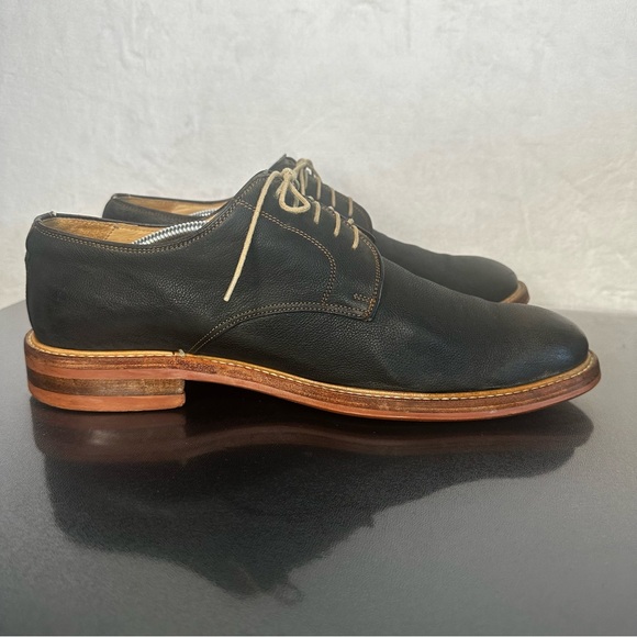Russell & Bromley Men's Leather Derby Rubber Soles Black Size 11 Made In London - Picture 8 of 11